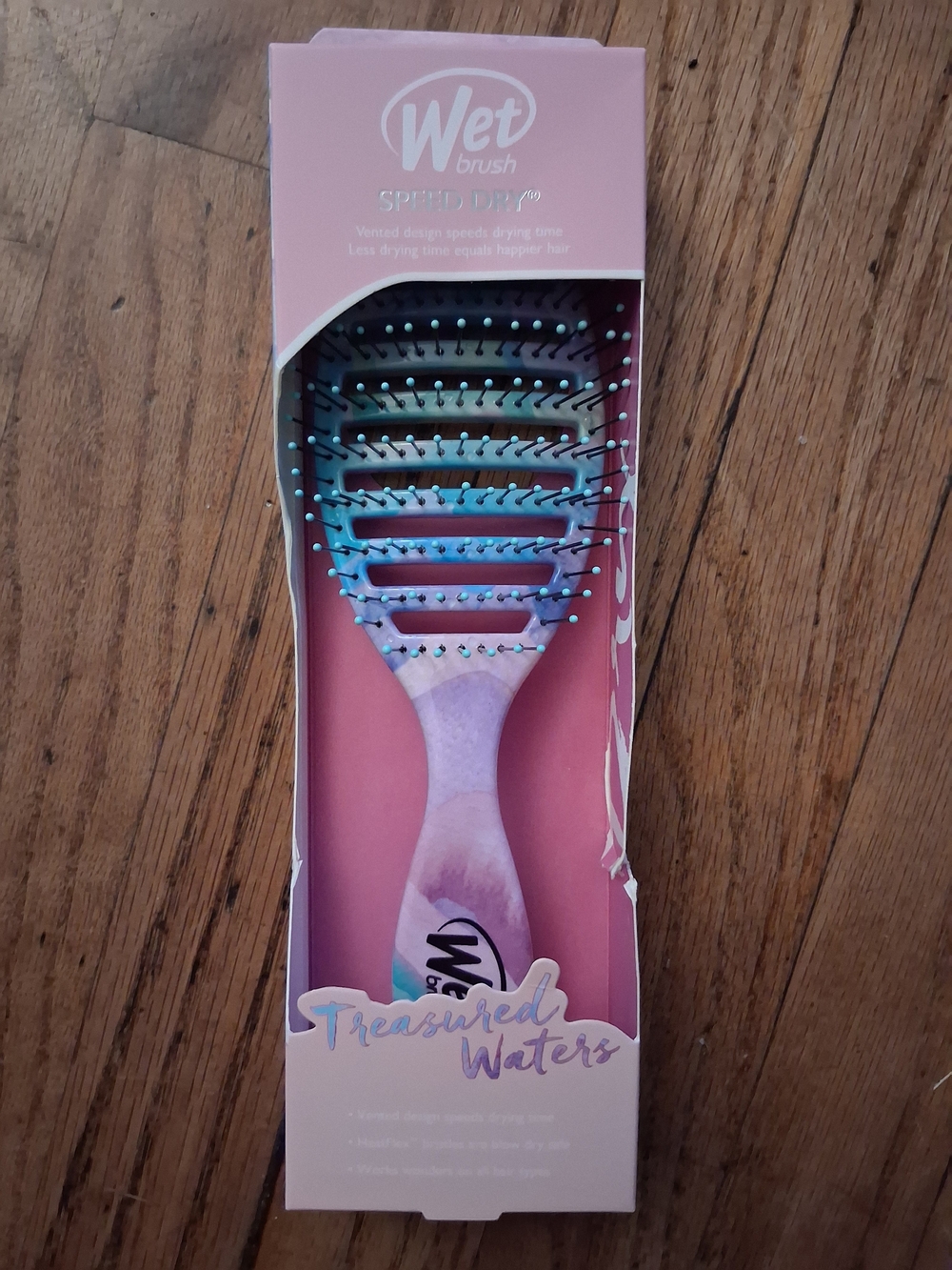 Wet Brush Treasured Waters Speed Dry Vent Brush - Pink/Blue